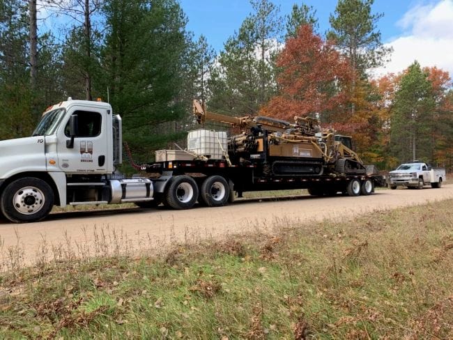 MATECO truck carrying environmental drilling equipment